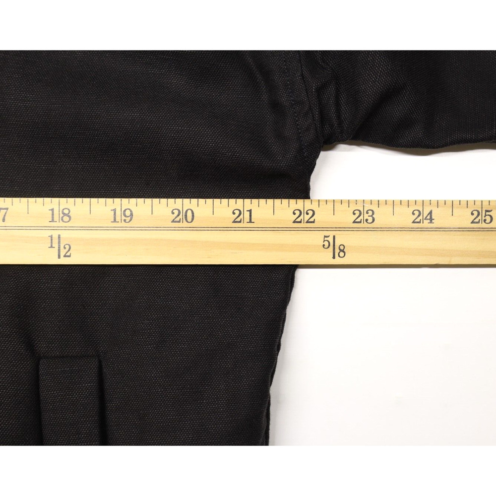 Eileen Fisher Sz M Petite Black Drape Front Linen Tencel Boxy Jacket Minimalist - Picture 5 of 9